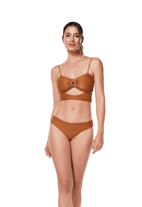 Salma Copper Bikini Bottom