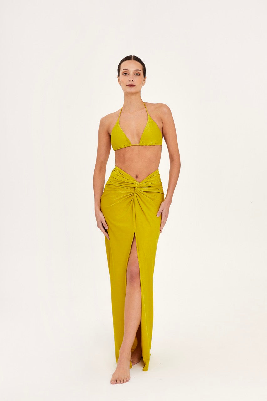 Lime-513 Wrap Skirt