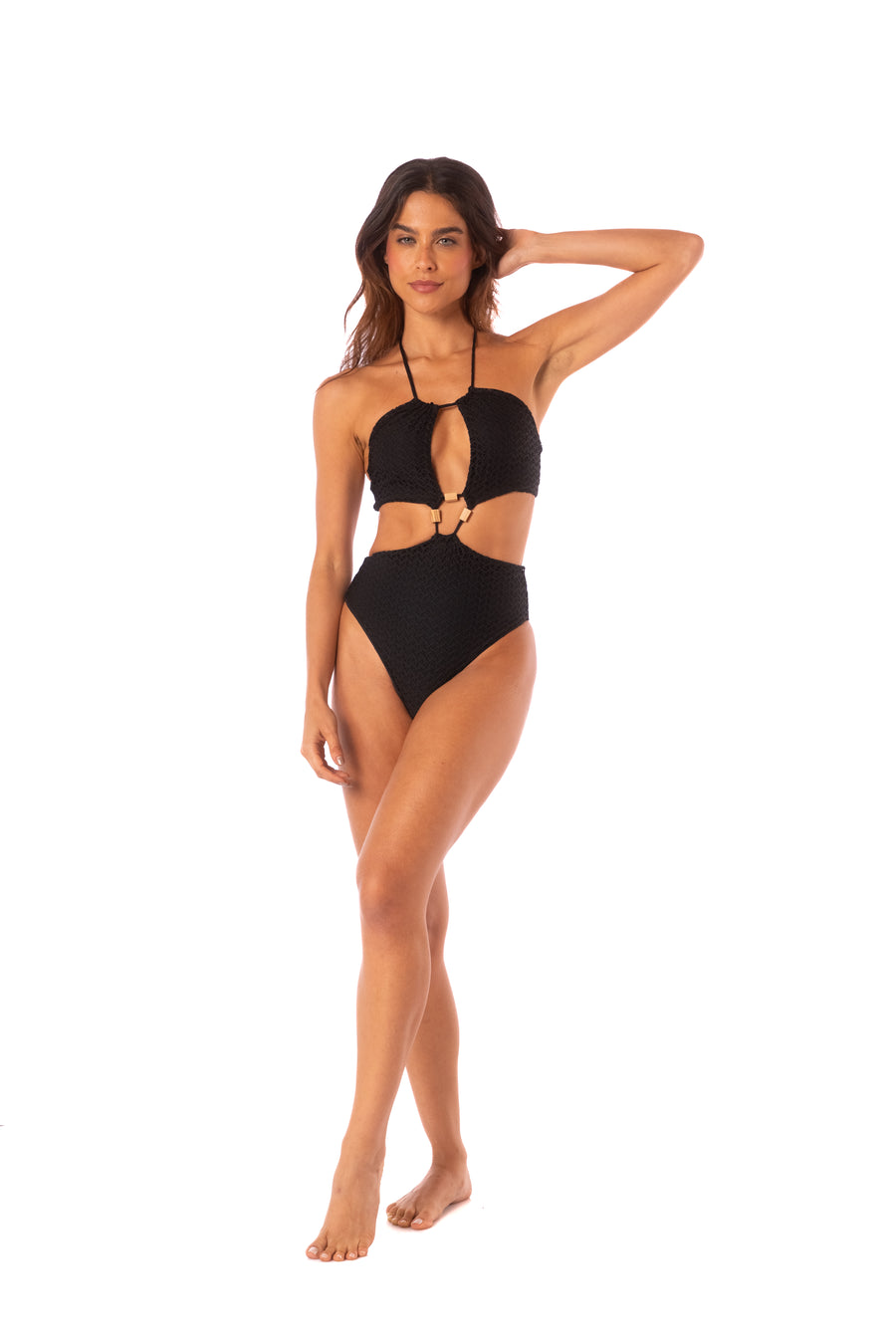 Halter Neck Trikini One Piece