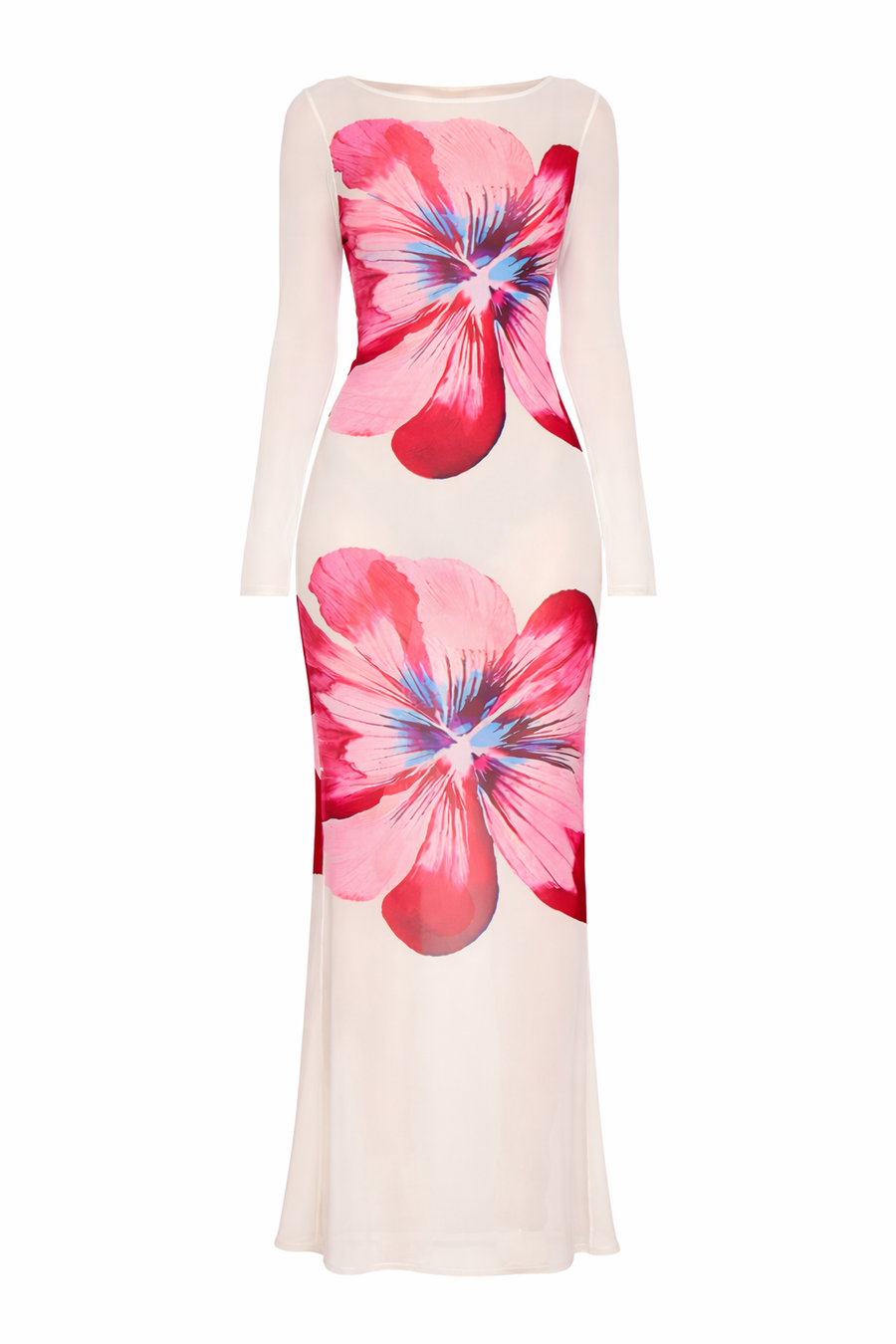 Larissa Flower Mesh Dress