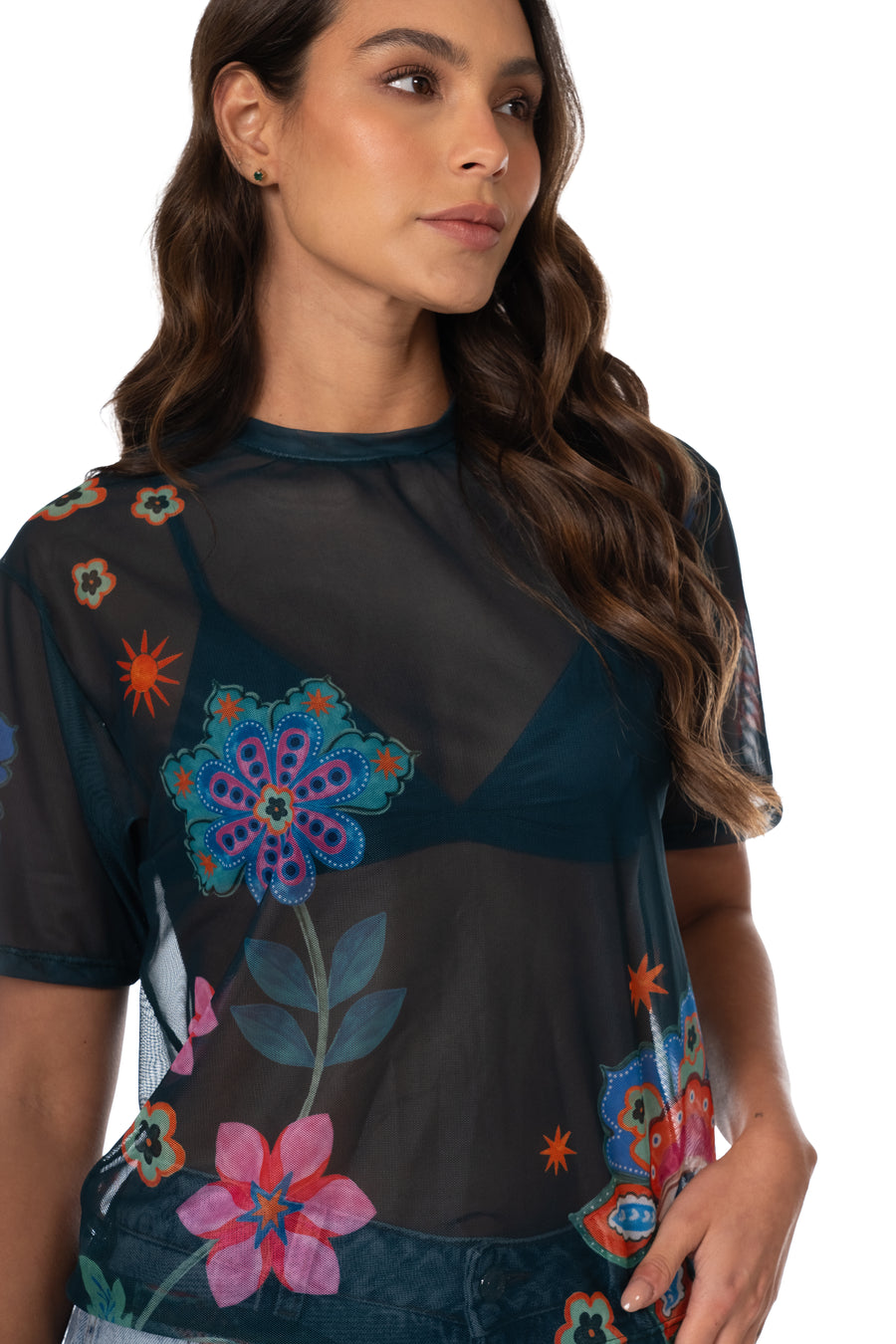 Jade Mesh Shirt – Cristalina Swimwear