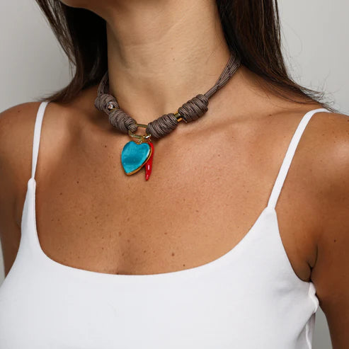 Boat Rope Blue Heart & Red Chili