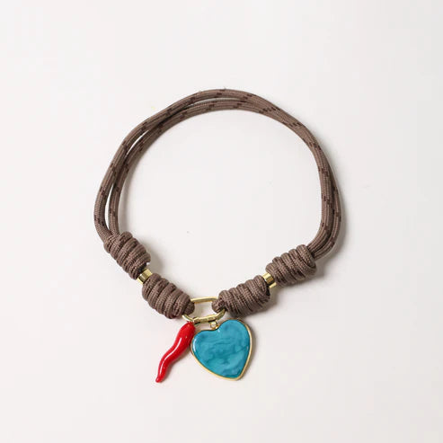 Boat Rope Blue Heart & Red Chili