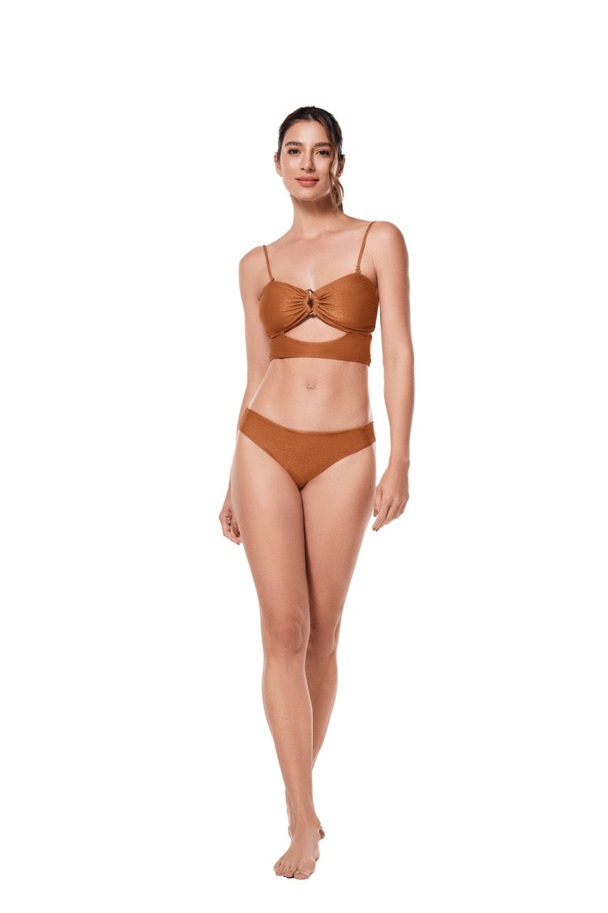 Salma Copper Bikini Bottom