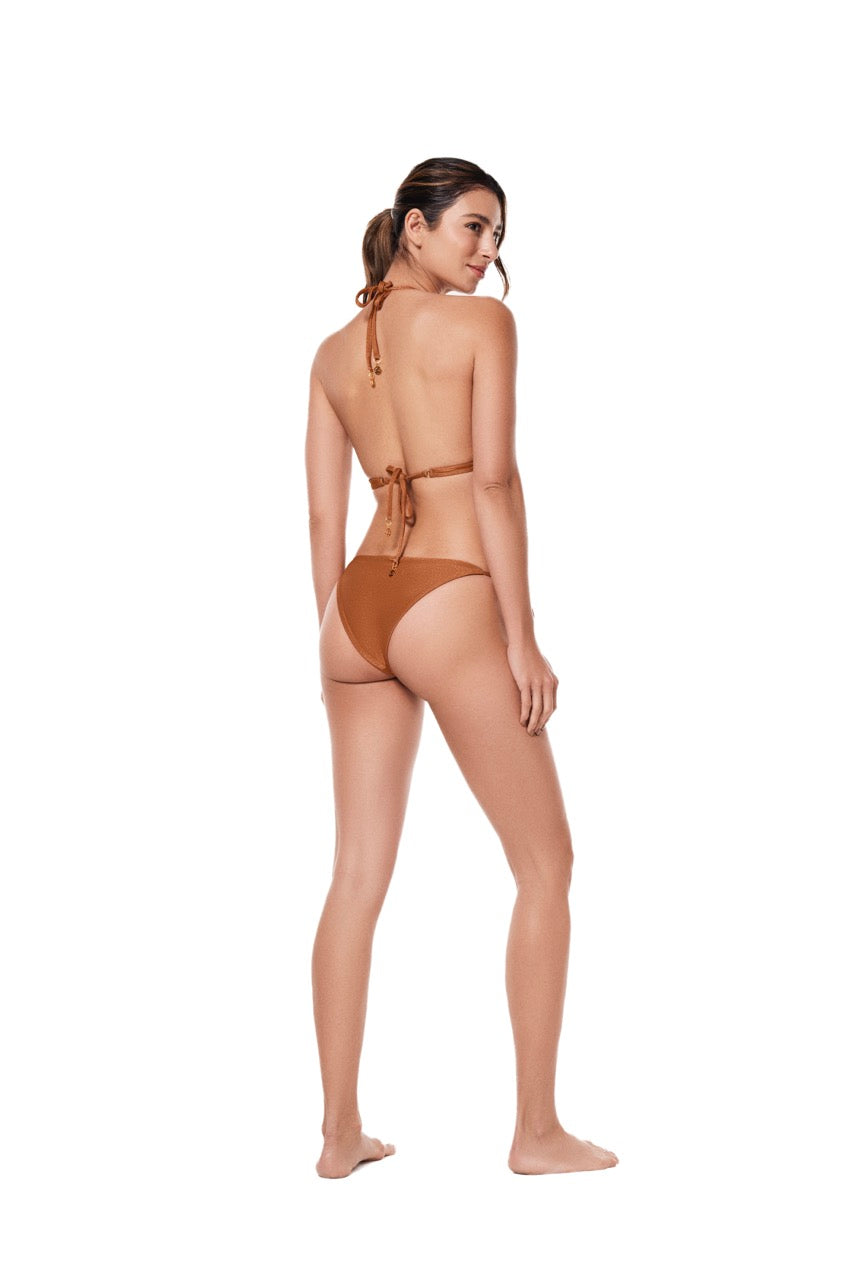 April Copper Bikini Top