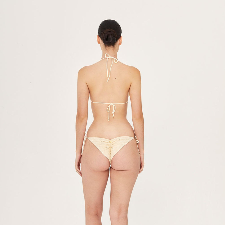 La Perle-12 Side Tie Bikini Bottom