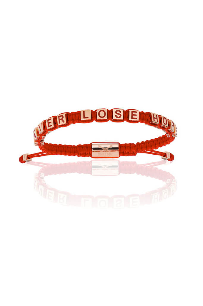 Red Nylon Pink Gold Never Lose Hope S/M