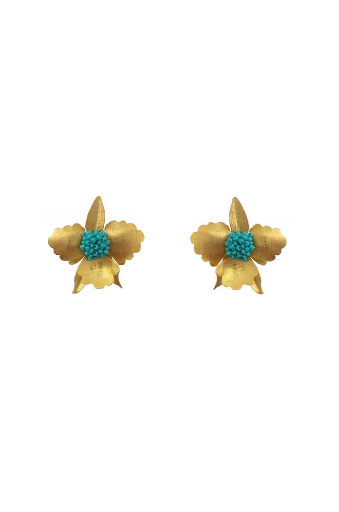 La Orquidea Mini Stud Earrings